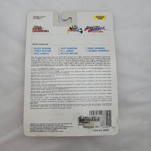 Racing Champions Nascar Super Truck Series By Craftsman Maxx Geoff Bodine #7 - Picture 2 of 2